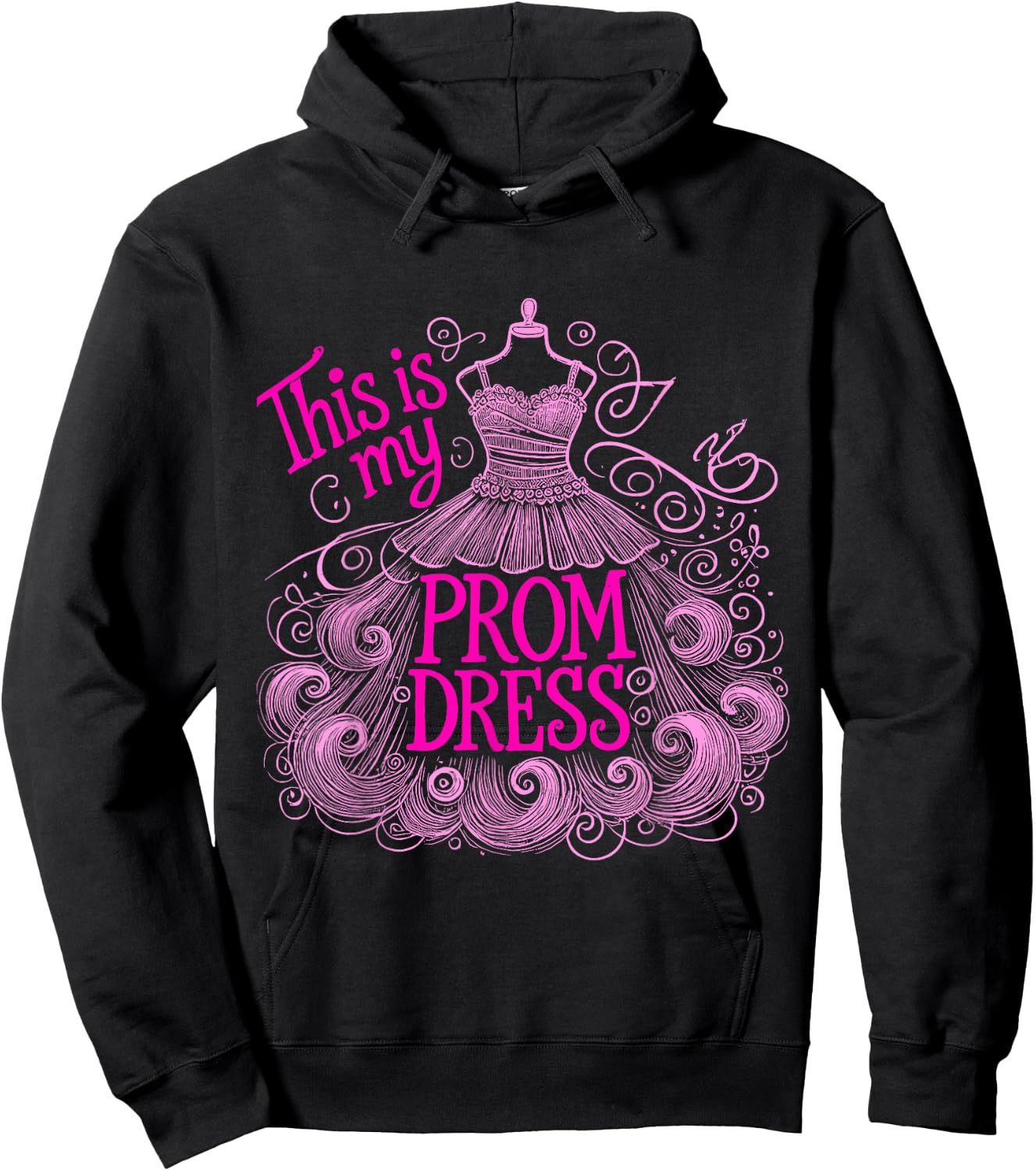 Promenade This Is My Prom Dress School Prom Hoodie - Hoodie | Black