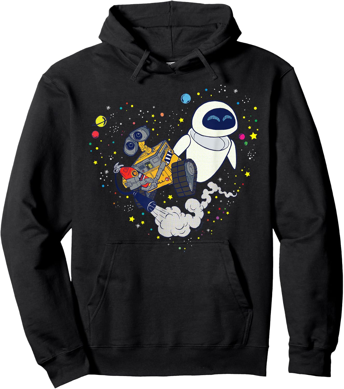 Disney and Pixar’s Wall-E and Eve Planetary Heart Hoodie - Hoodie | Black