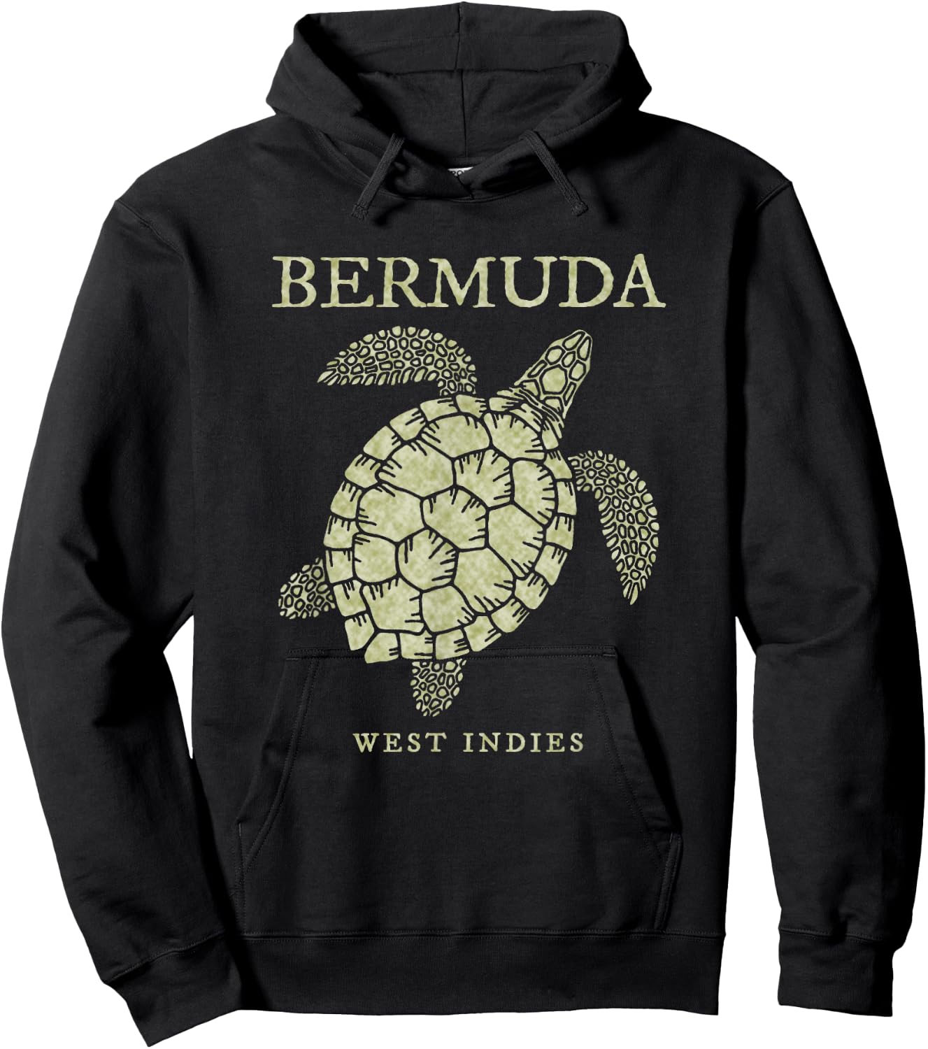 Bermuda Sea Turtle Girls Boys Toddler Souvenir Hoodie - Hoodie | Black
