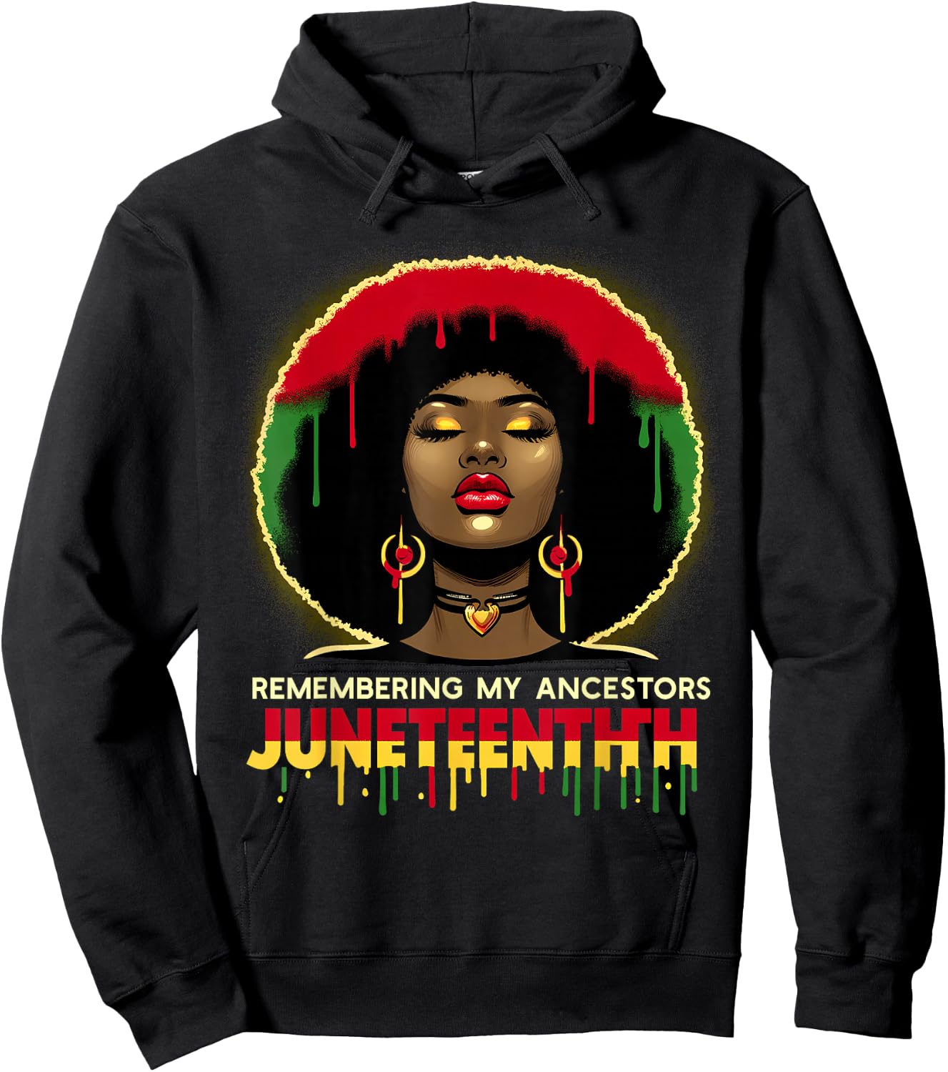 Juneteenth Remembering My Ancestors Black Women Girl History Hoodie - Hoodie | Black