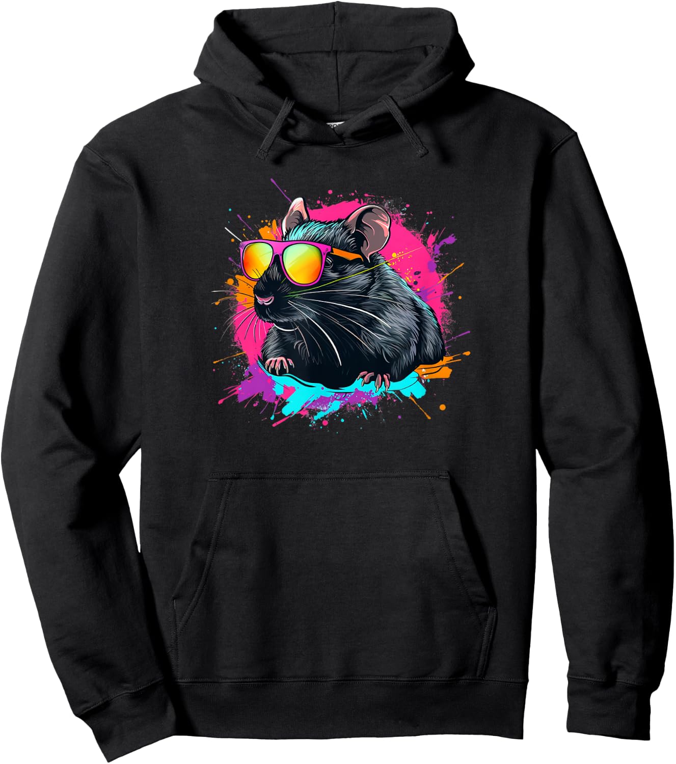 Retro Vintage Pet Rat Lover Hoodie - Hoodie | Black