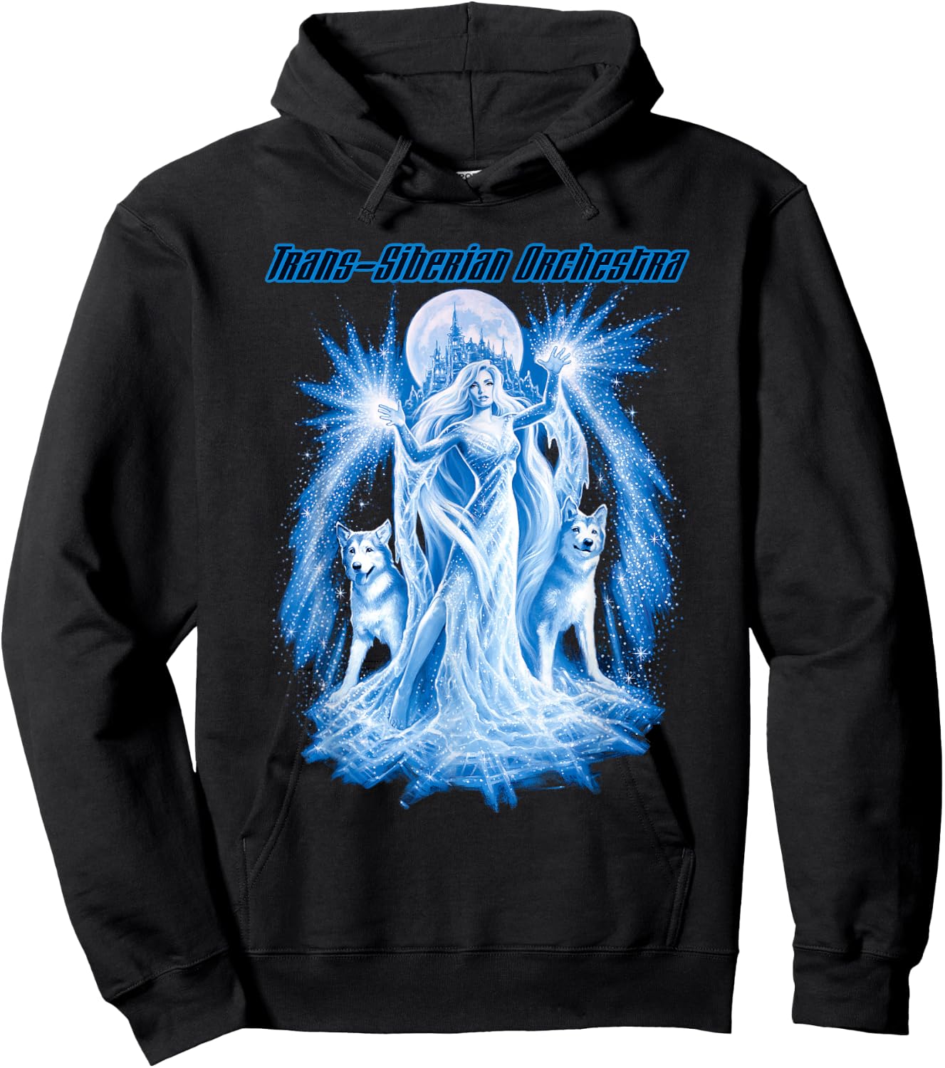 Trans-Siberian Orchestra – Logo Wolves , Blue Hoodie - Hoodie | Black
