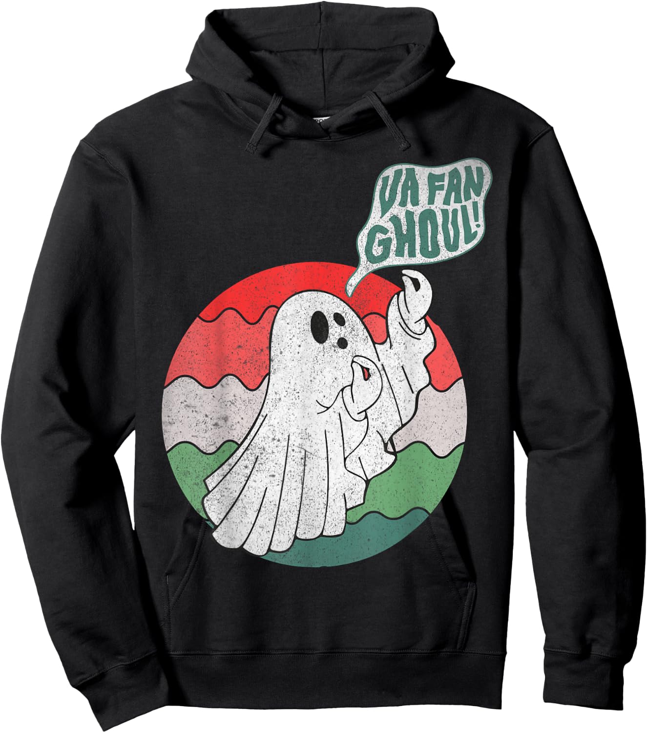 Va Fan Ghoul Ghost Italian Halloween Hoodie - Hoodie | Black