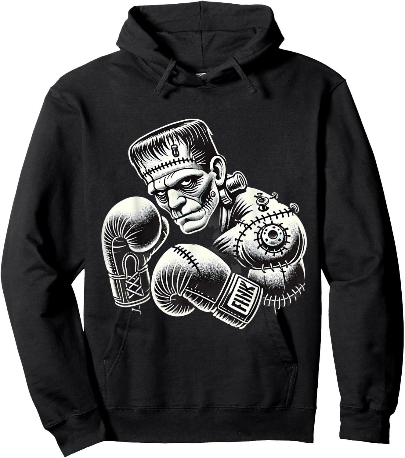 Frankenstein Boxer Funny Halloween Costume Sports Box Boxing Hoodie - Hoodie | Black