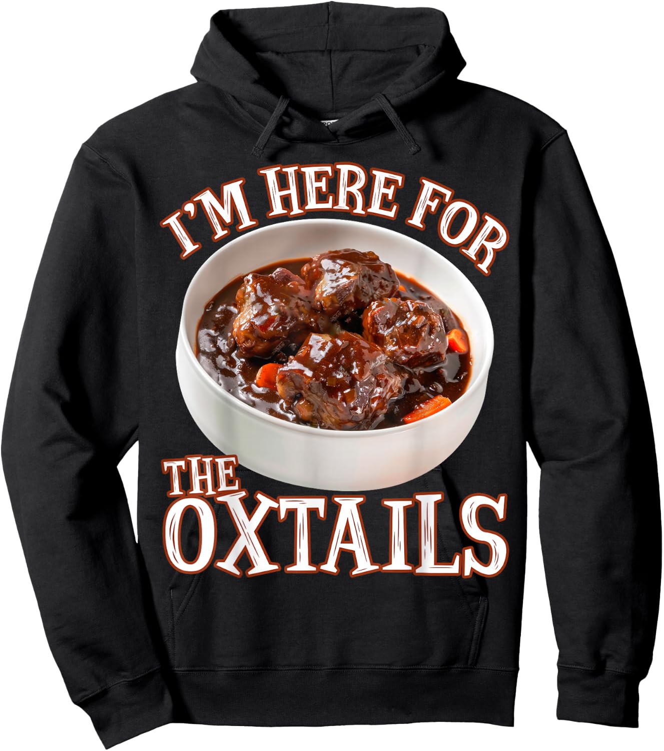 Oxtails Jamaican Food Caribbean Funny Hoodie - Hoodie | Black