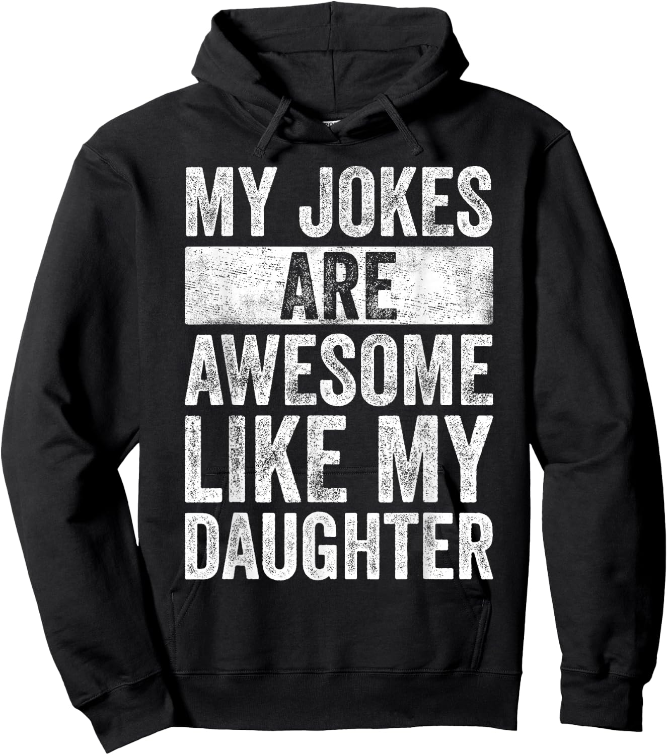 Humor Dad Jokes Awesome Funny Father's Day Gift Daddy Hoodie - Hoodie | Black