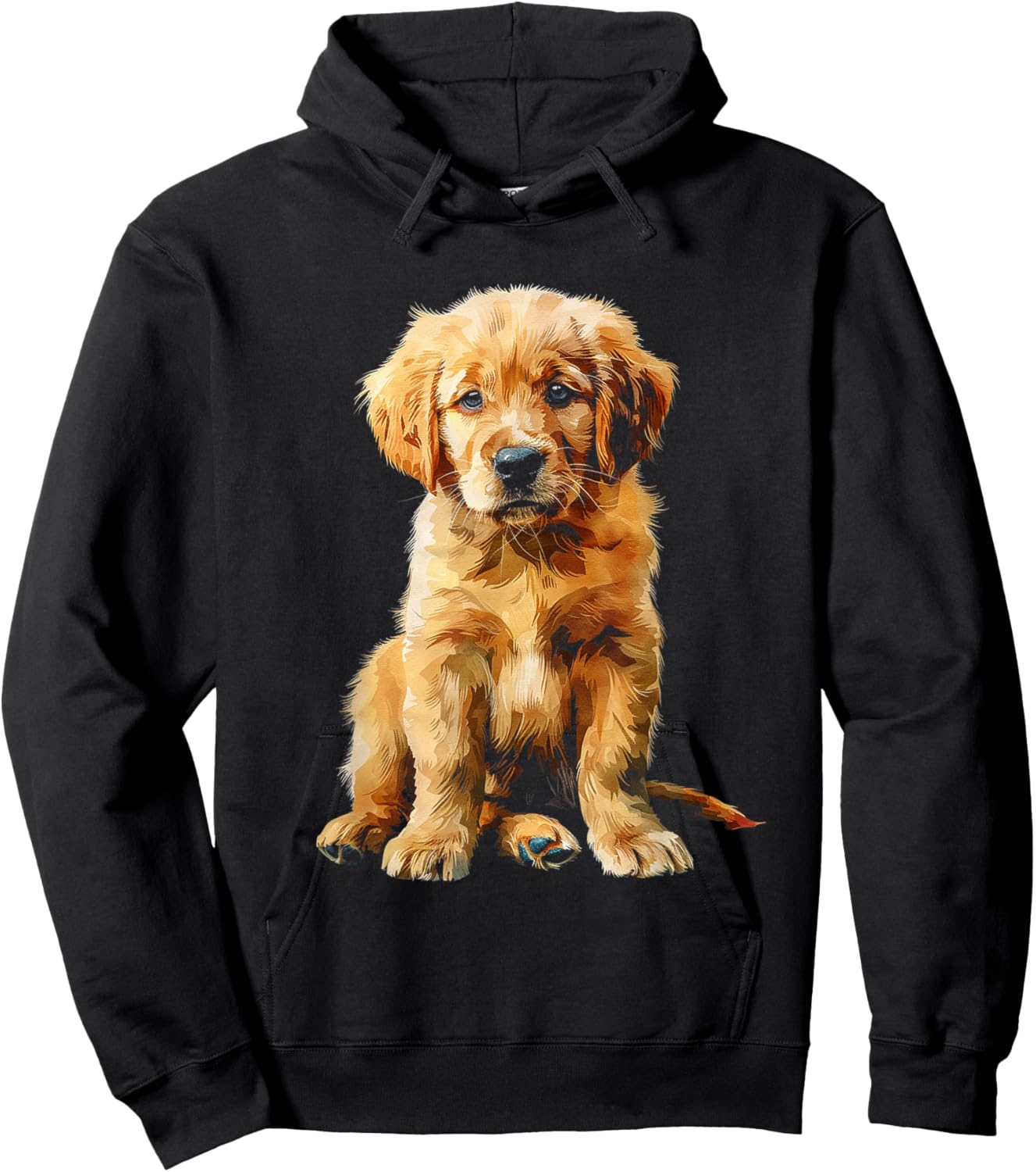 Golden Retriever Puppy Hoodie - Hoodie | Black