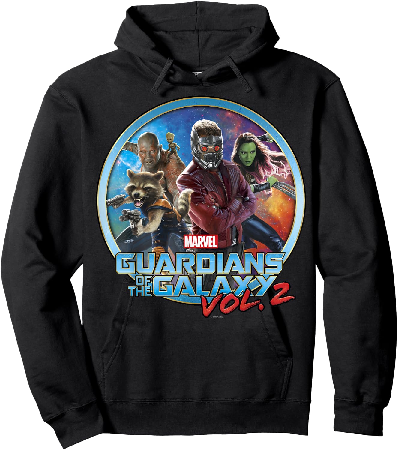 Marvel Guardians of The Galaxy Vol 2 Team Up Poster Hoodie - Hoodie | Black