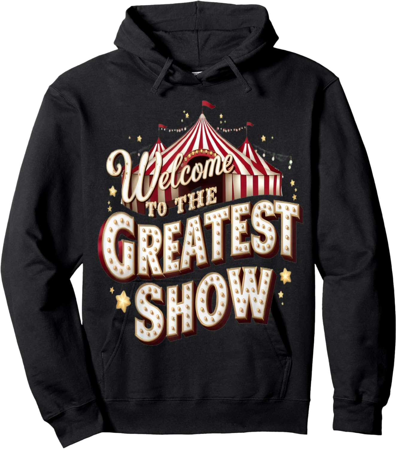 Circus Party Clown Lion Fire Ring Acrobat Funny Hoodie - Hoodie | Black