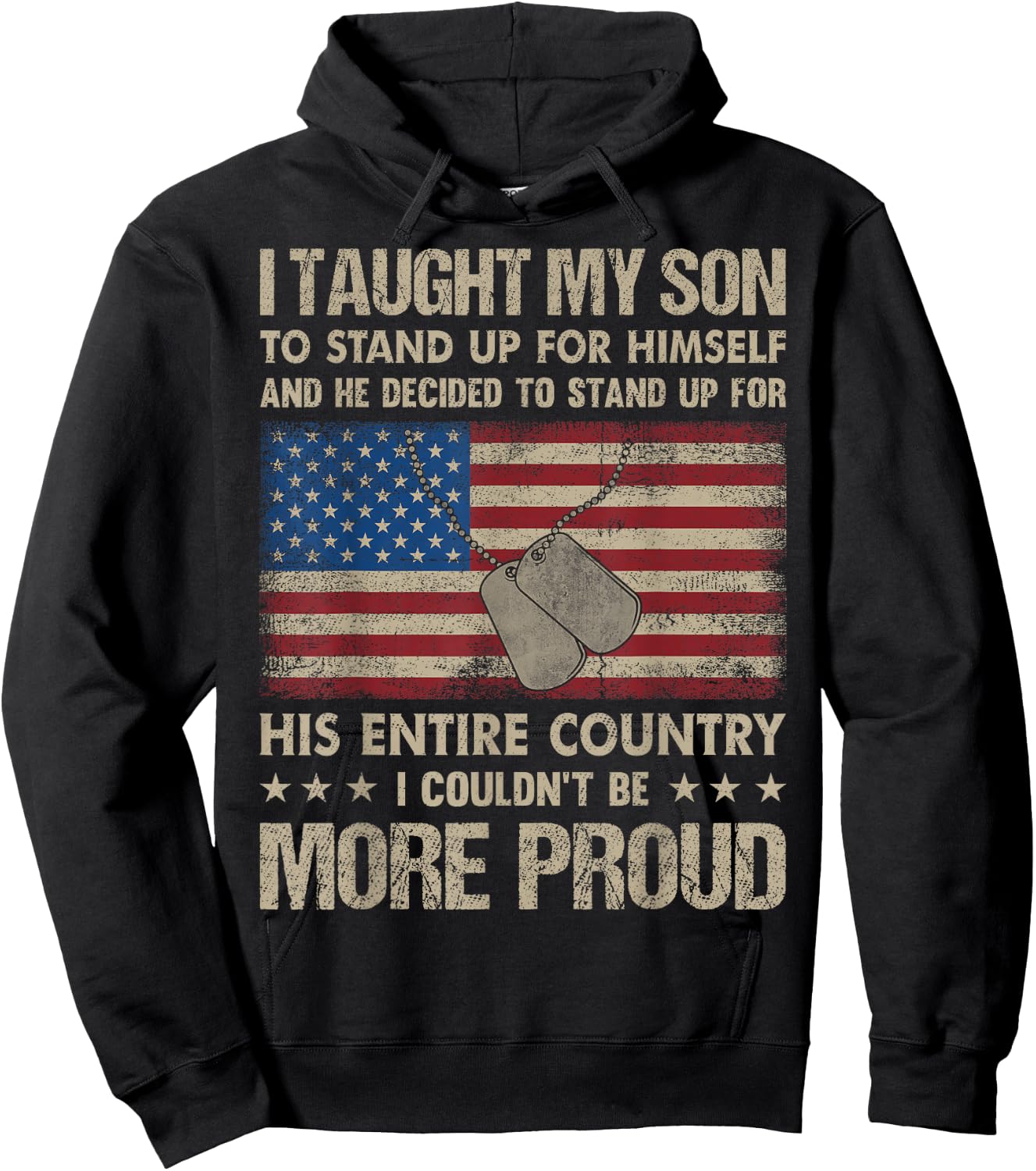 I Taught My Son To Stand Up For Himself And He Decided To St Hoodie - Hoodie | Black