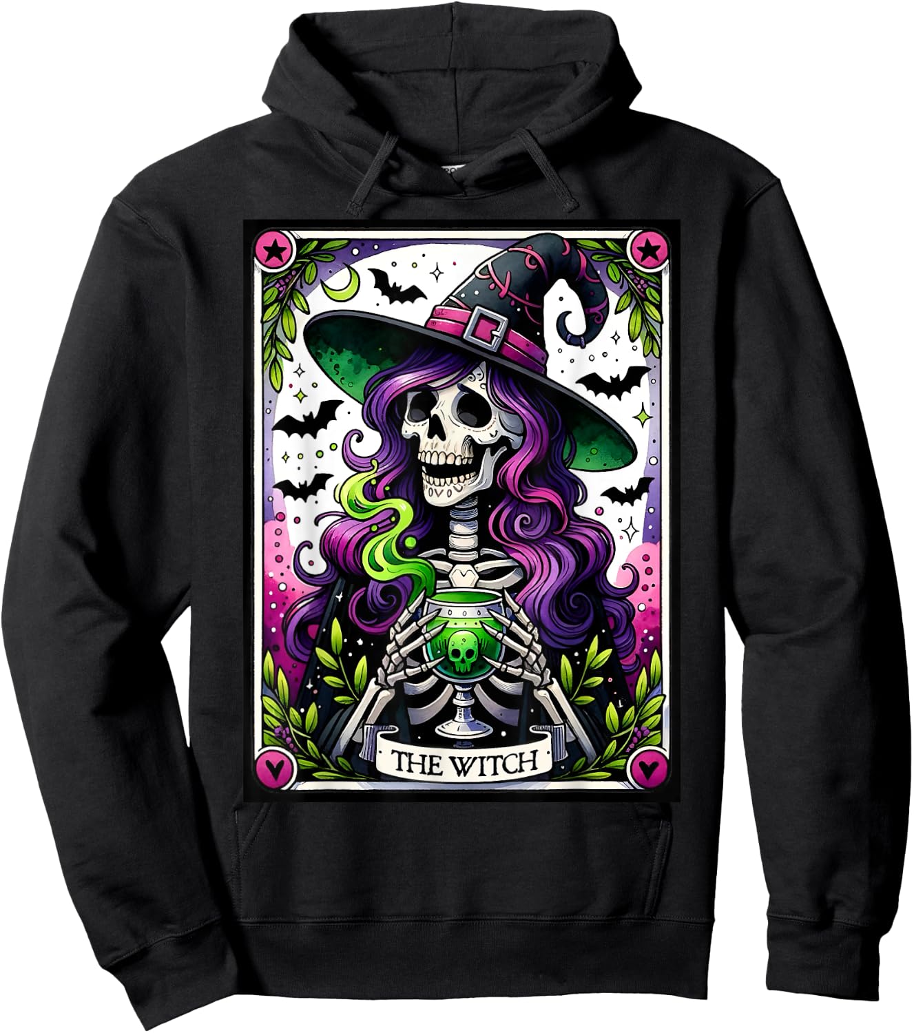 Tarot Card The Witch Trick Or Treat Spooky Season Halloween Hoodie - Hoodie | Black