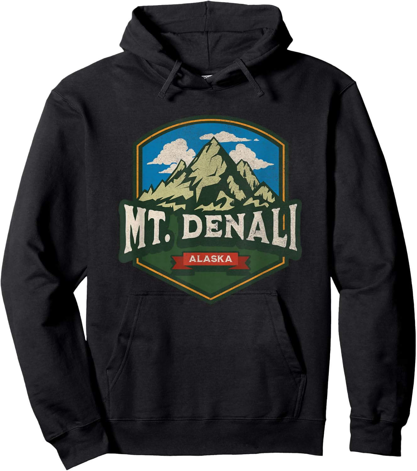 Mount Denali Souvenir / Mt. Denali Hoodie - Hoodie | Black