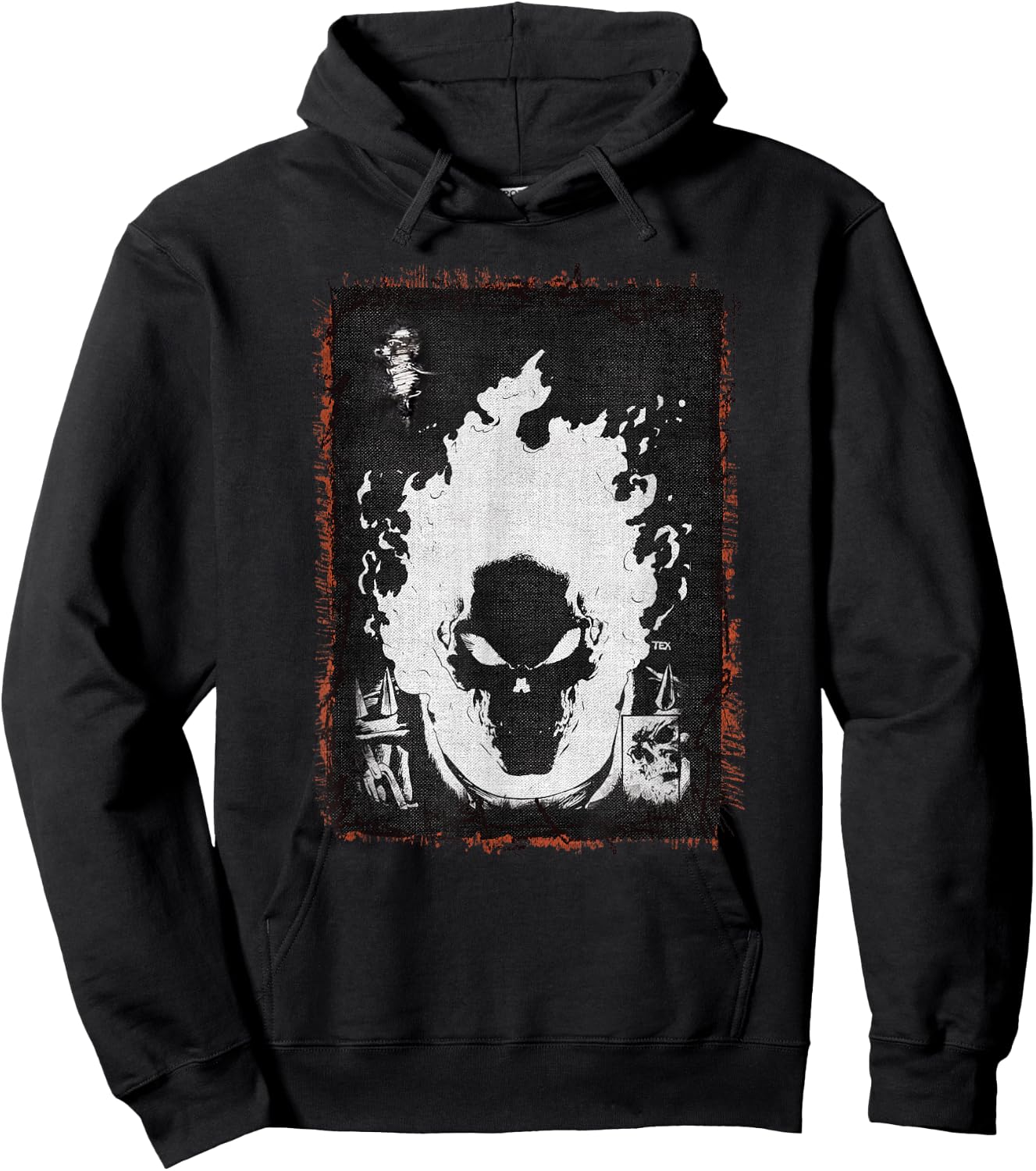 Marvel Ghost Rider Flaming Skull Hoodie - Hoodie | Black