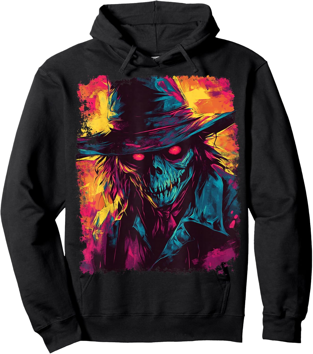 Halloween Scarecrow Hoodie - Hoodie | Black