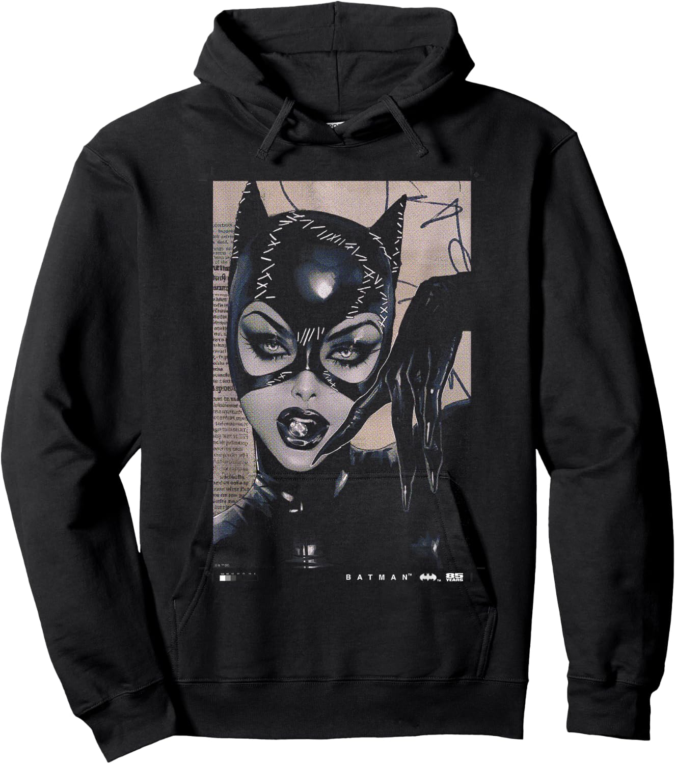 Batman Catwoman 85th Anniversary Comic Cover Hoodie - Hoodie | Black