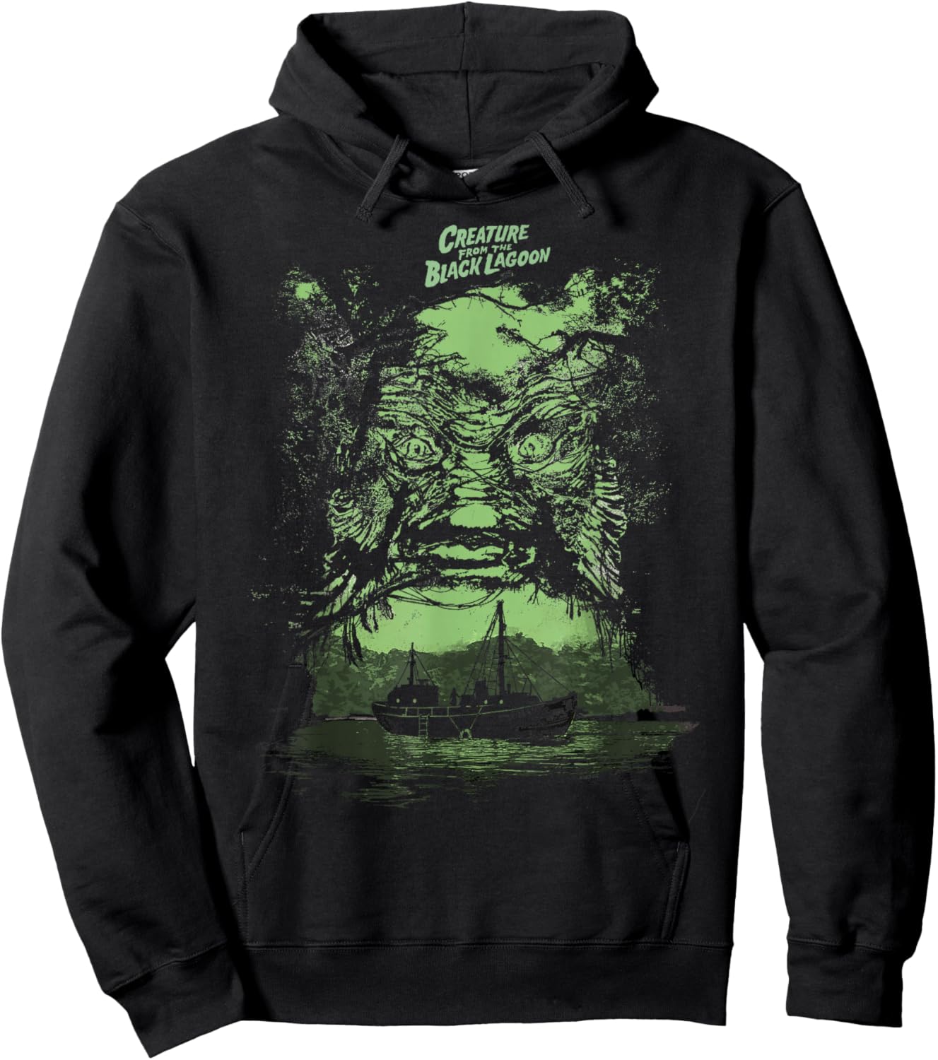 Universal Monsters Creature from The Black Lagoon Illusion Hoodie - Hoodie | Black