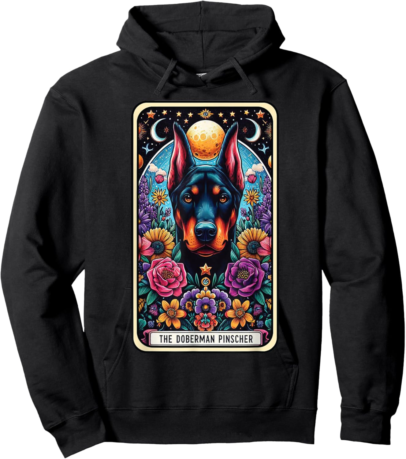 The Doberman Pinscher Tarot Card Dog Hoodie - Hoodie | Black
