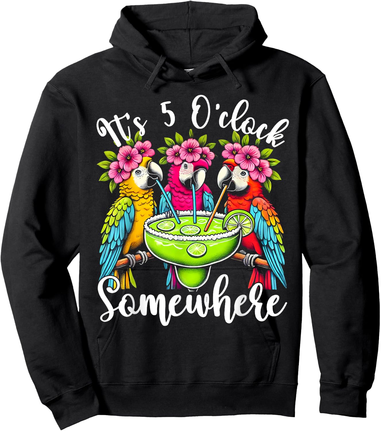 It's 5 O'clock Somewhere Hoodie - Hoodie | Black