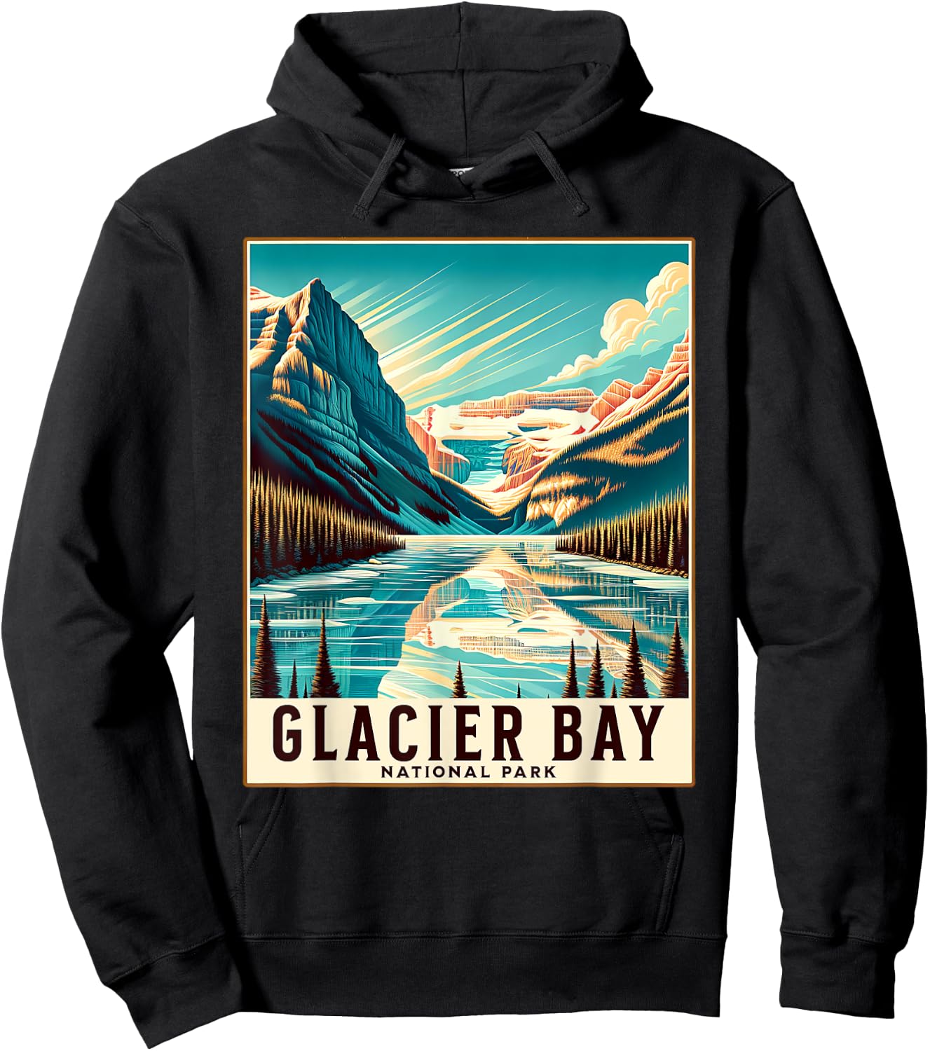 Glacier Bay National Park Hoodie - Hoodie | Black