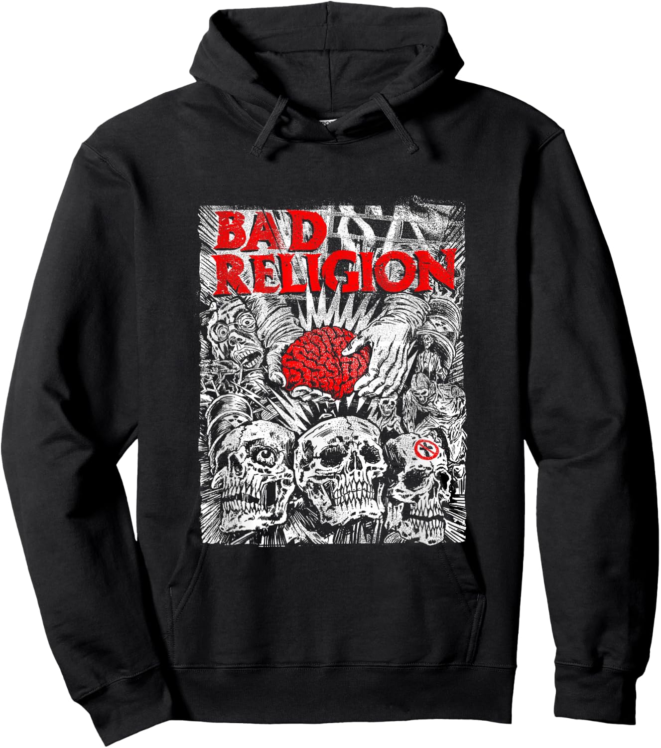 Bad Religion - Official Merchandise - Brain Surgery Hoodie - Hoodie | Black