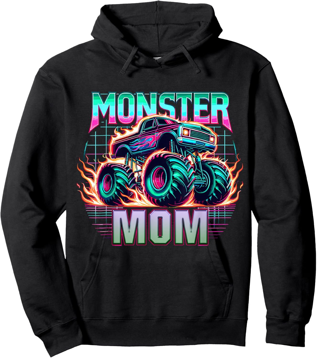Monster Truck Mom Monster Truck Are My Jam Truck Lovers Hoodie - Hoodie | Black