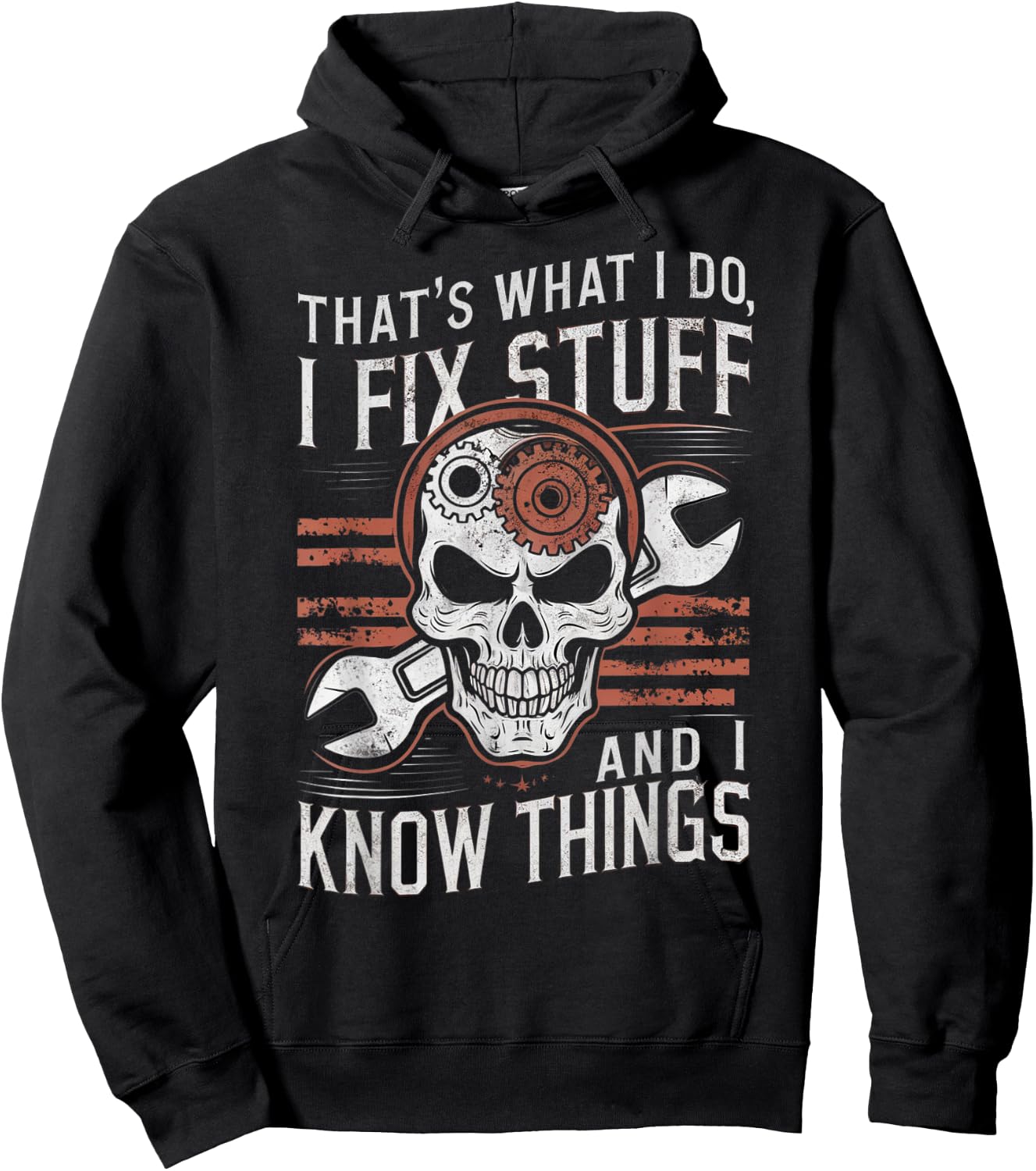 That's What I do I fix Stuff Cool Mechanic Dad Hoodie - Hoodie | Black