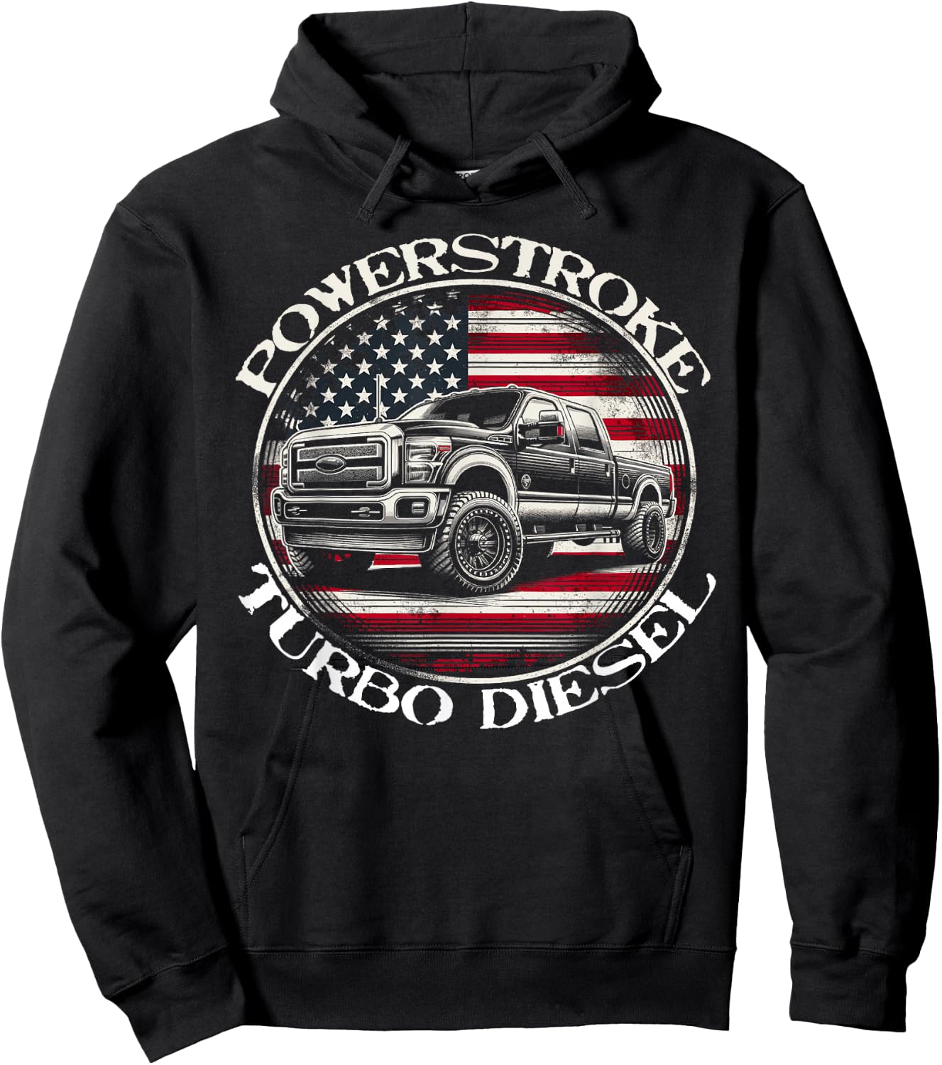 Diesel Power Stroke Coal Rolling Turbo Diesel Truck Hoodie - Hoodie | Black