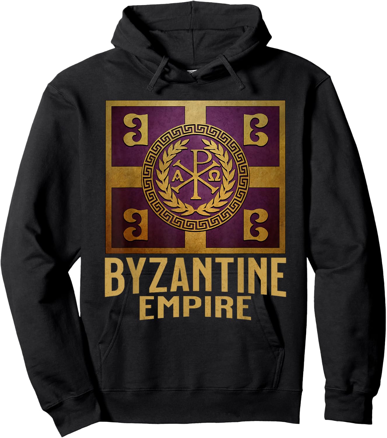 Byzantine Empire Flag Constantinople and Byzantium Hoodie - Hoodie | Black