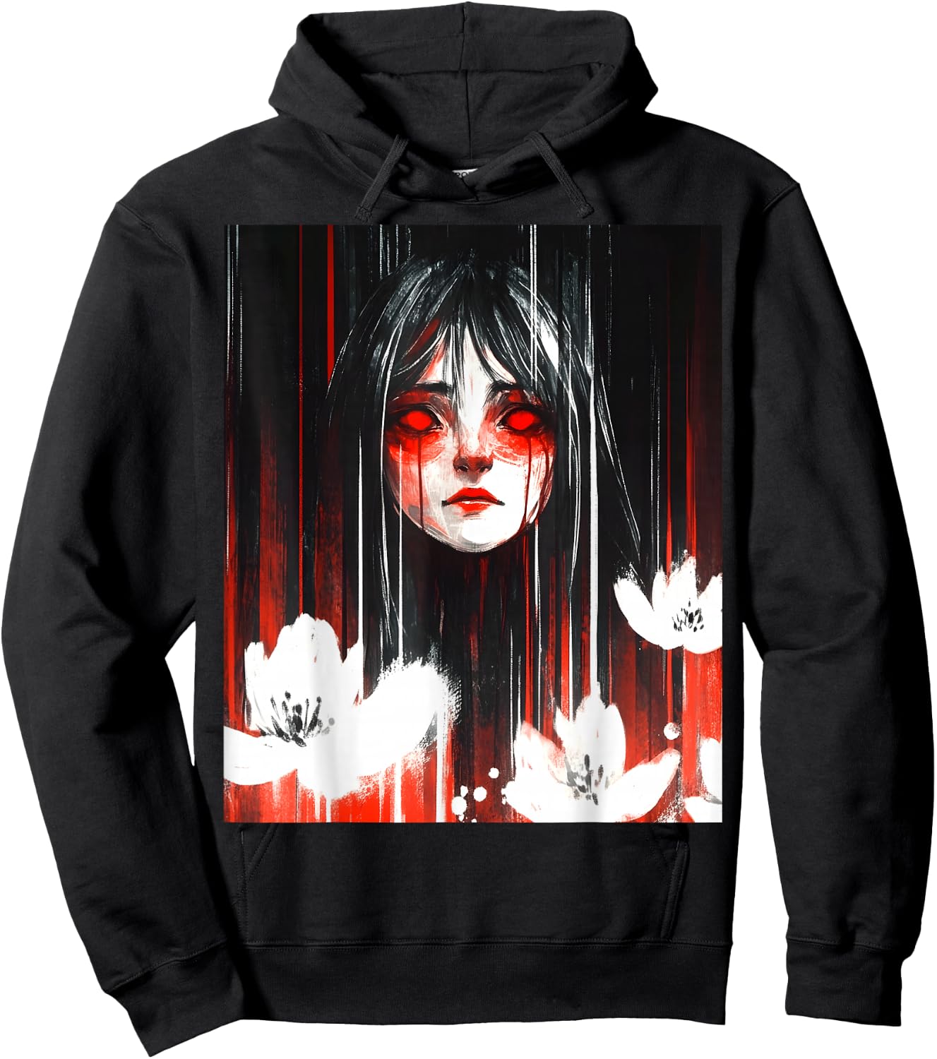 Japan Horror Anime Manga Japanese Creepy Kawaii Goth Hoodie - Hoodie | Black