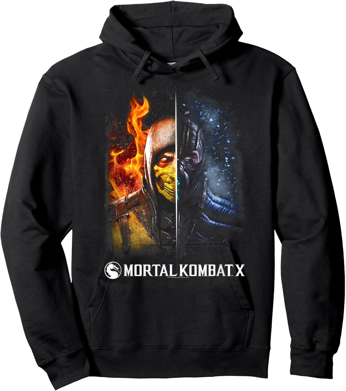 Mortal Kombat X Fire and Ice Hoodie - Hoodie | Black