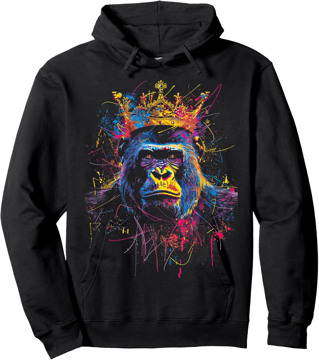 Gorilla King Alpha silverback Hoodie - Hoodie | Black