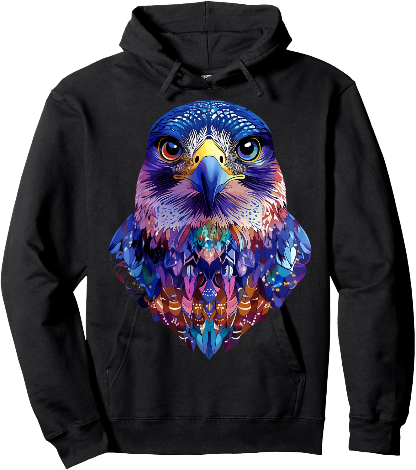 Azteca Peregrine Falcon Majestic Animals Bird Lover Black Hoodie - Hoodie | Black
