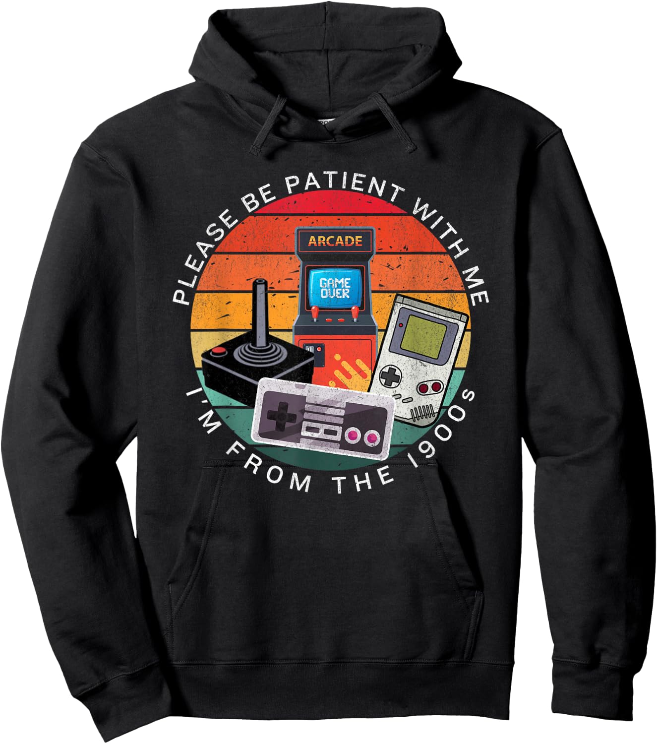 Vintage Gaming "Please Be Patient With Me I'm From The 1900s Hoodie - Hoodie | Black