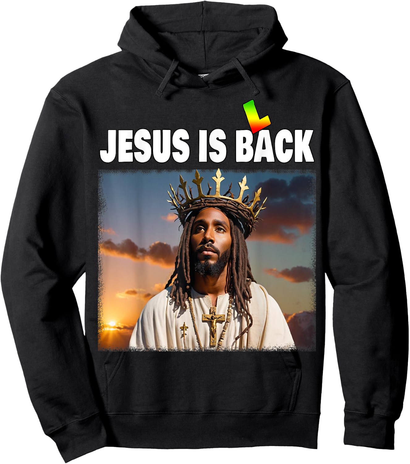 Black History Jesus Hoodie - Hoodie | Black