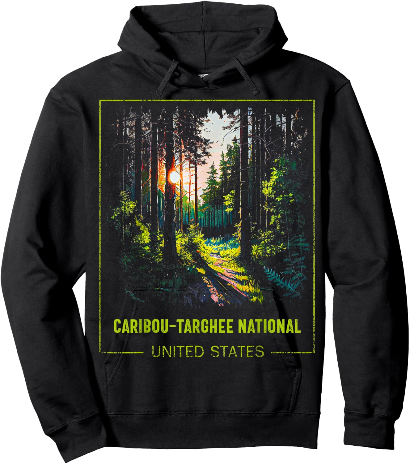 Caribou targhee National United States Hoodie - Hoodie | Black