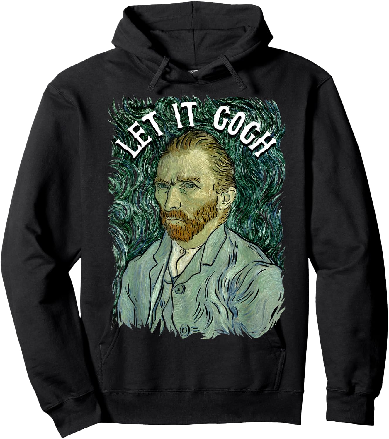 Let It Gogh T Shirt Vincent Van Gogh Artist Funny Image Gift Hoodie - Hoodie | Black