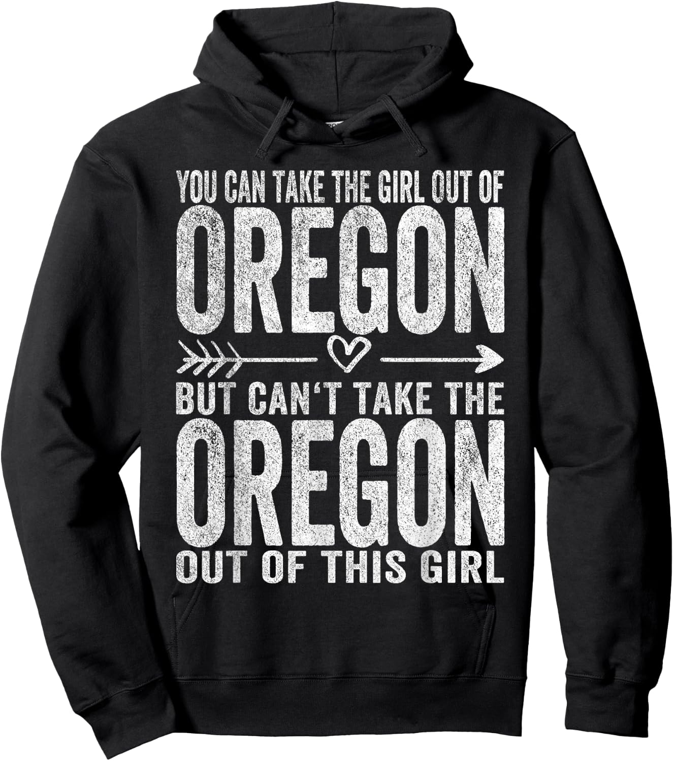 Girl Out Of Oregon Hometown Home Oregon Hoodie - Hoodie | Black