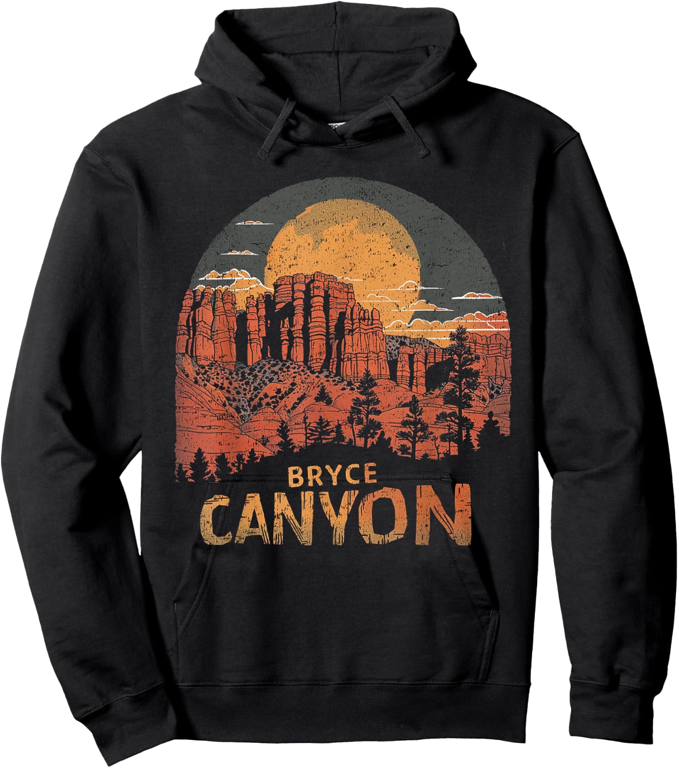 Bryce Canyon - US National Park Vintage Men Women Kids Utah Hoodie - Hoodie | Black