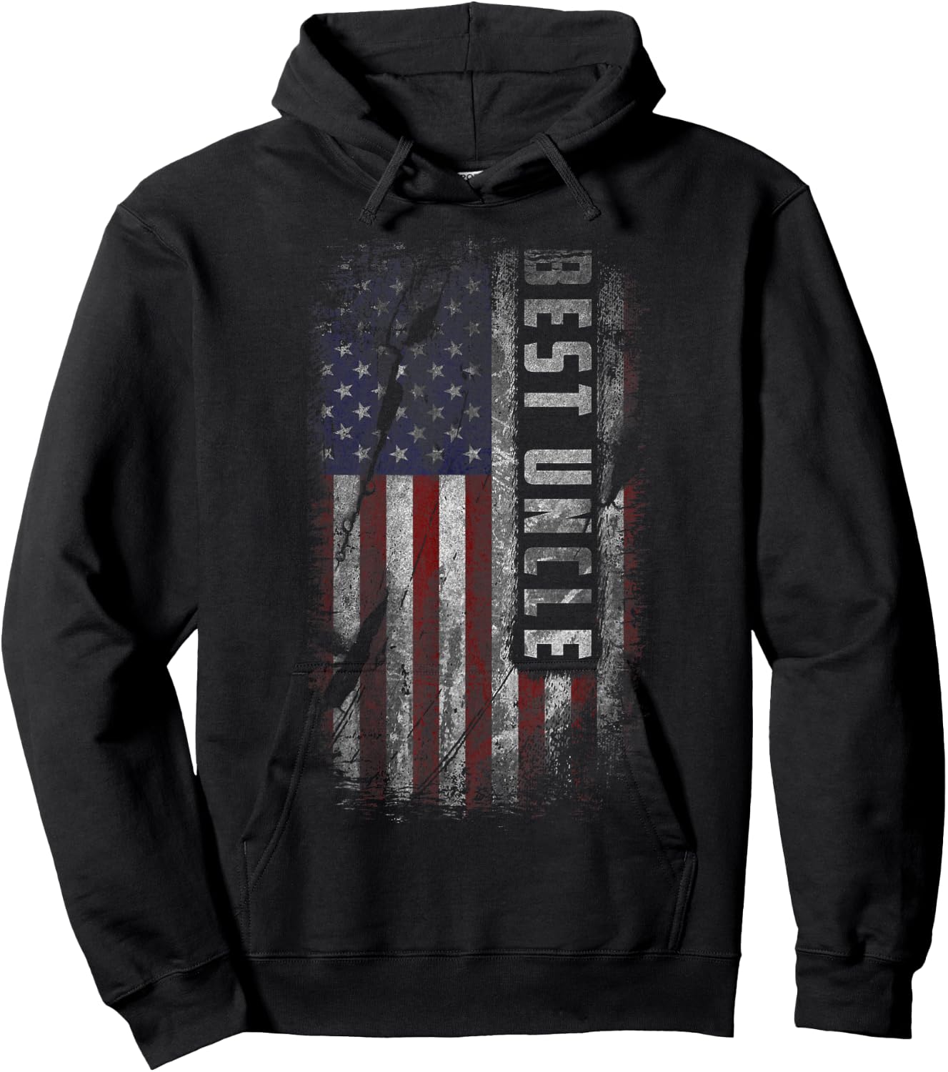 Best Uncle Patriot USA Flag Uncle Gifts from Nephew Niece Hoodie - Hoodie | Black