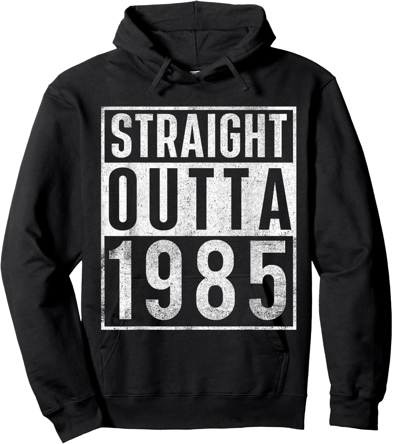 Straight Outta 1985 Year of Birth Birthday Hoodie - Hoodie | Black