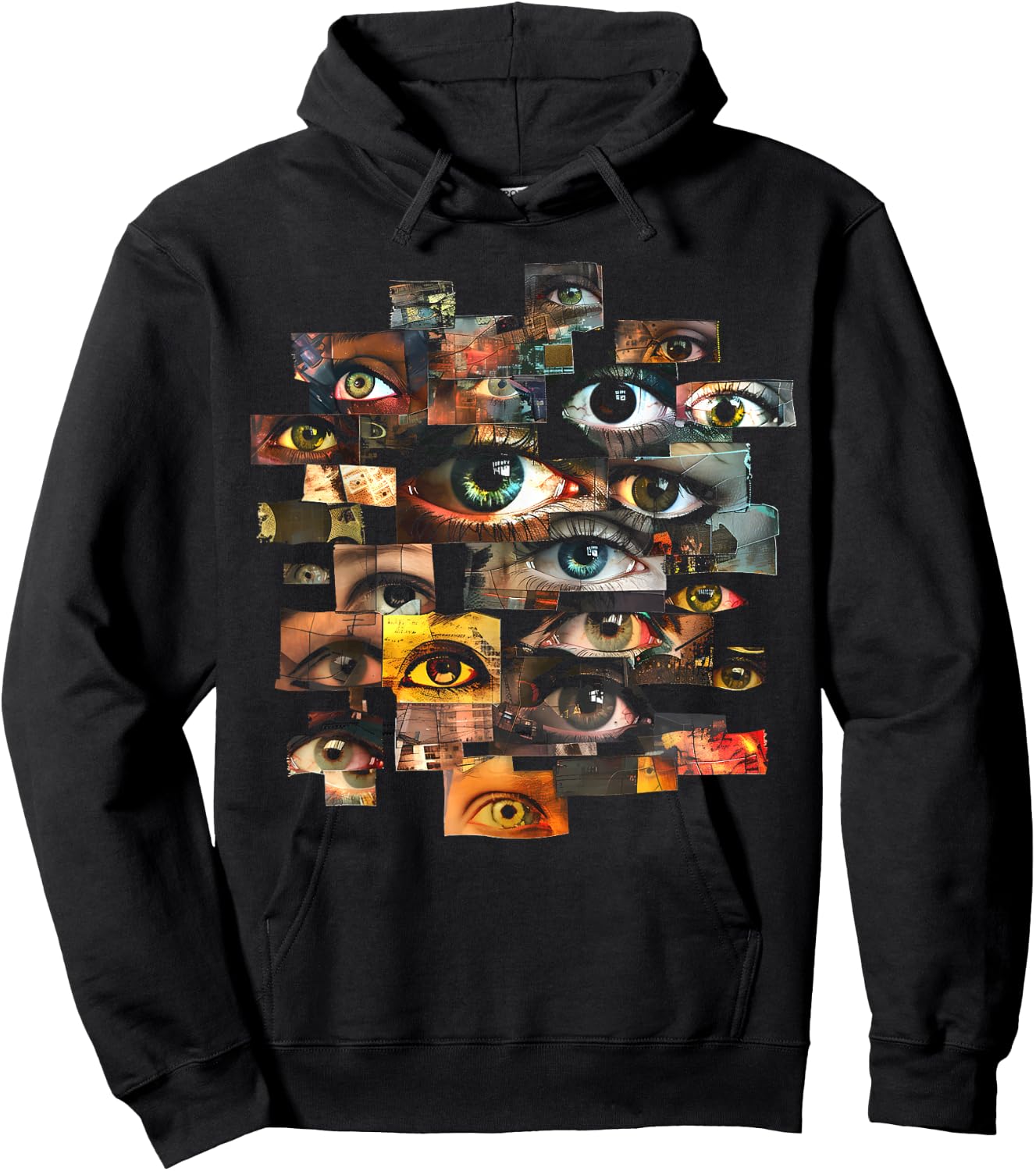 Eyes Eyeballs Weird Goth Grunge Alt Odd Strange Aesthetic Hoodie - Hoodie | Black