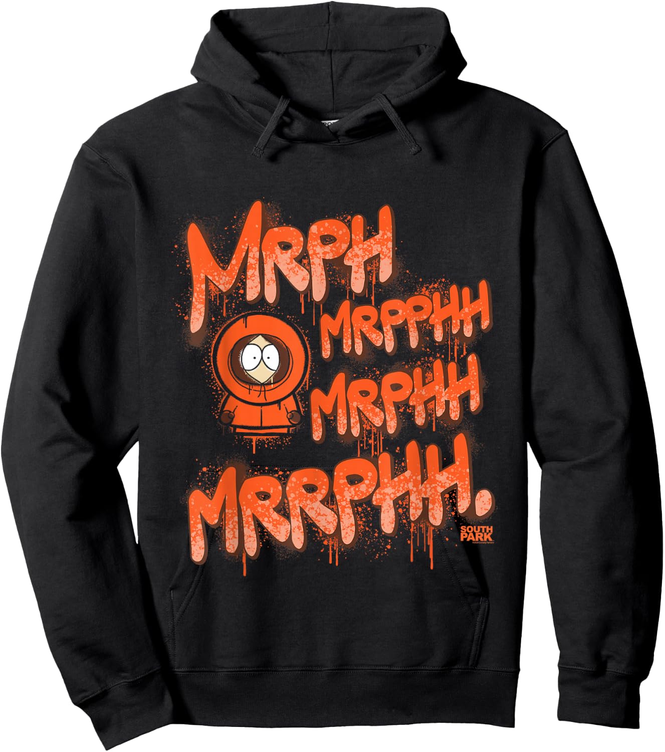 South Park Kenny Mrph, Mrpphh Graffiti Hoodie - Hoodie | Black