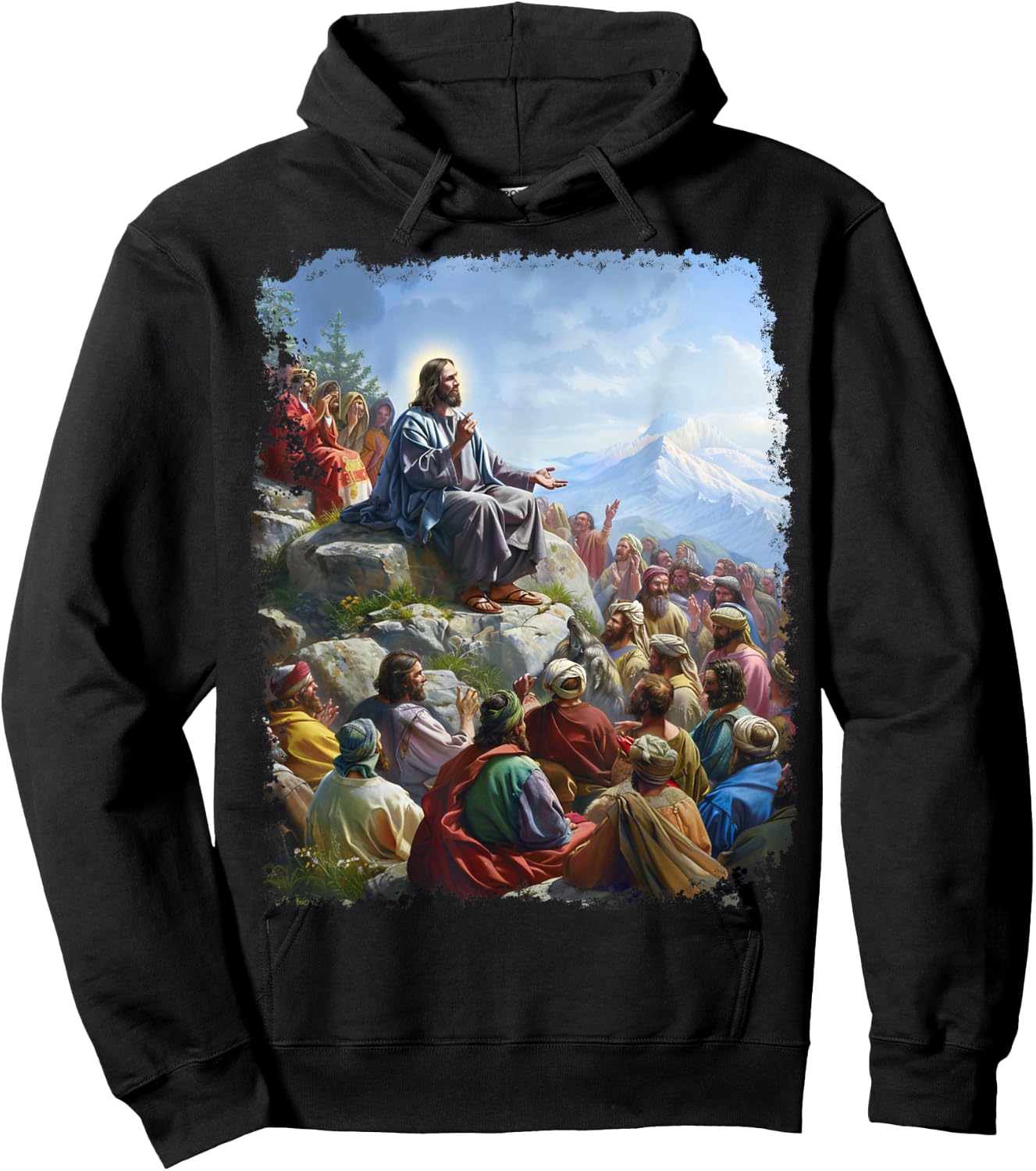 Jesus Christ Teaching Hoodie - Hoodie | Black