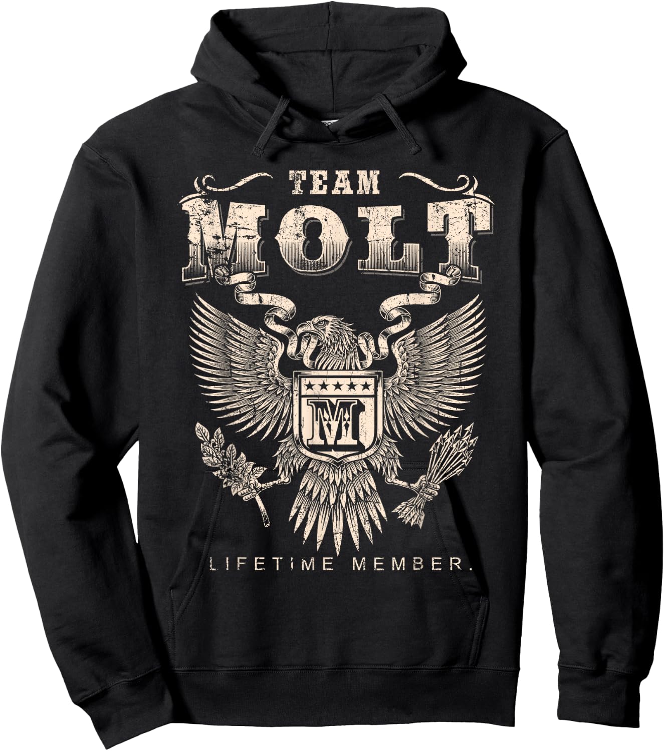 Team Molt Lifetime Member - Molt Name Hoodie - Hoodie | Black