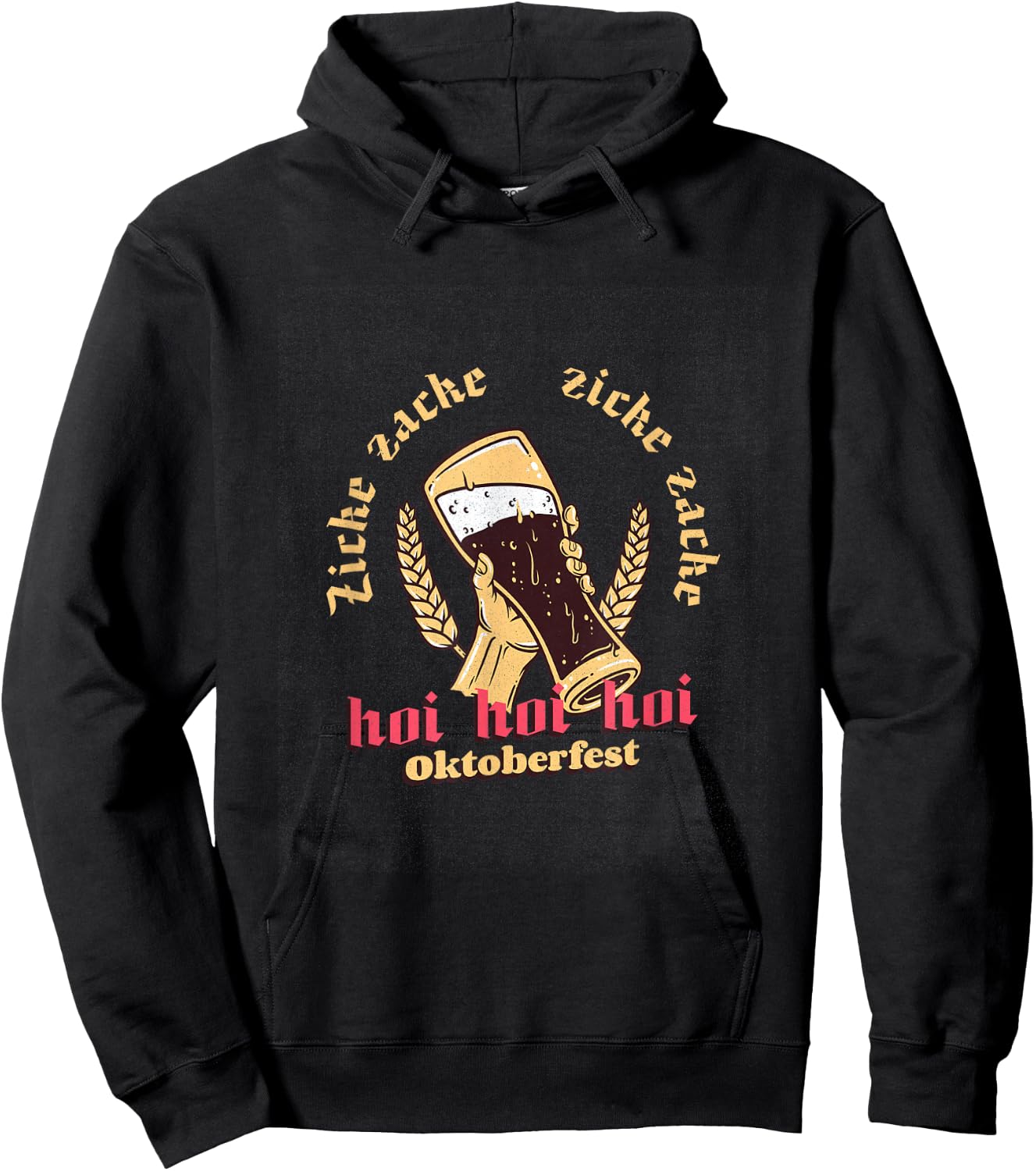 Zicke Zacke Zicke Zacke Hoi Hoi Hoi Oktoberfest Cheer Hoodie - Hoodie | Black