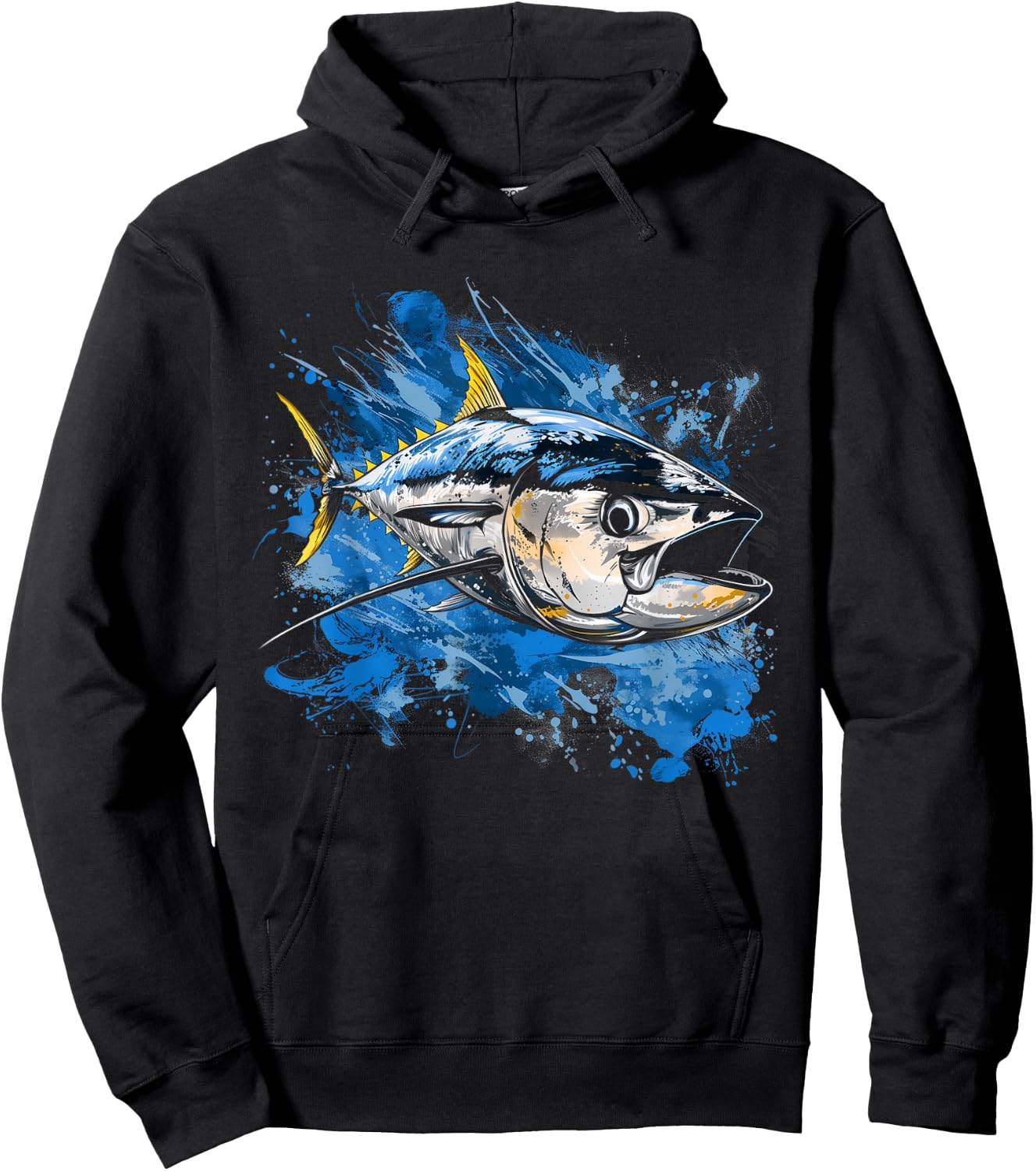 Yellowfin Tuna Fishing Big Game Fisherman Hoodie - Hoodie | Black