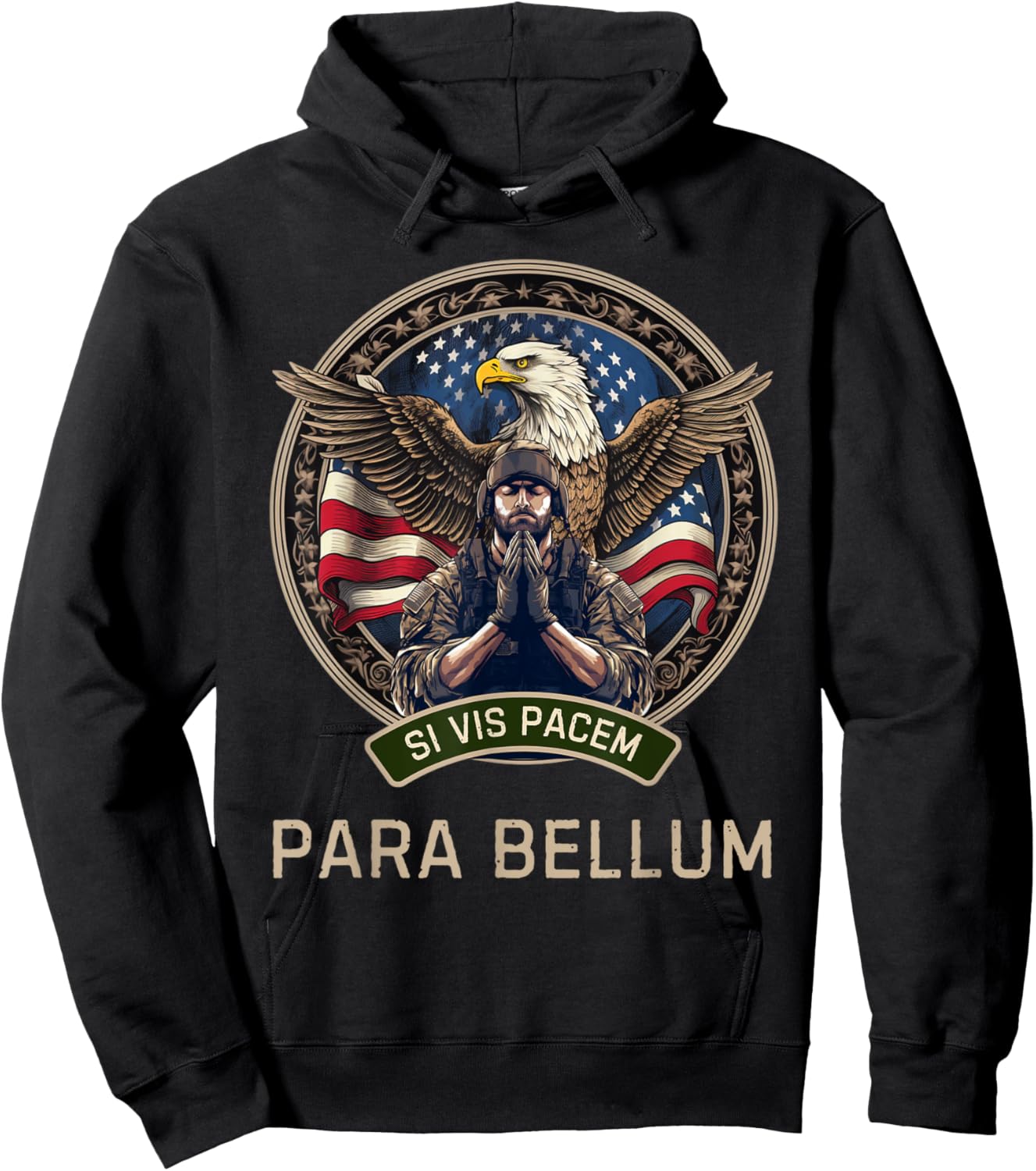 If You Want Peace Prepare for War Si Vis Pacem Para Bellum Hoodie - Hoodie | Black