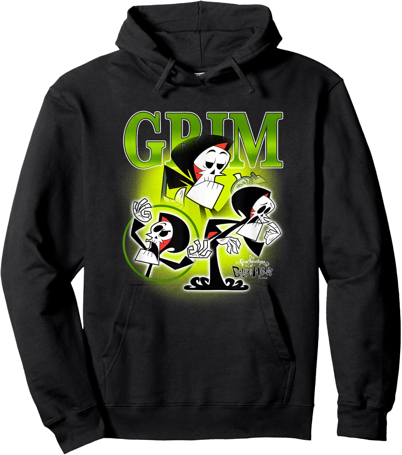 The Grim Adventures of Billy and Mandy Grim Retro Montage Hoodie - Hoodie | Black