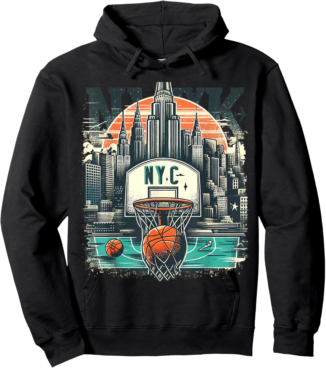 NYC Basketball Hoodie - Hoodie | Black