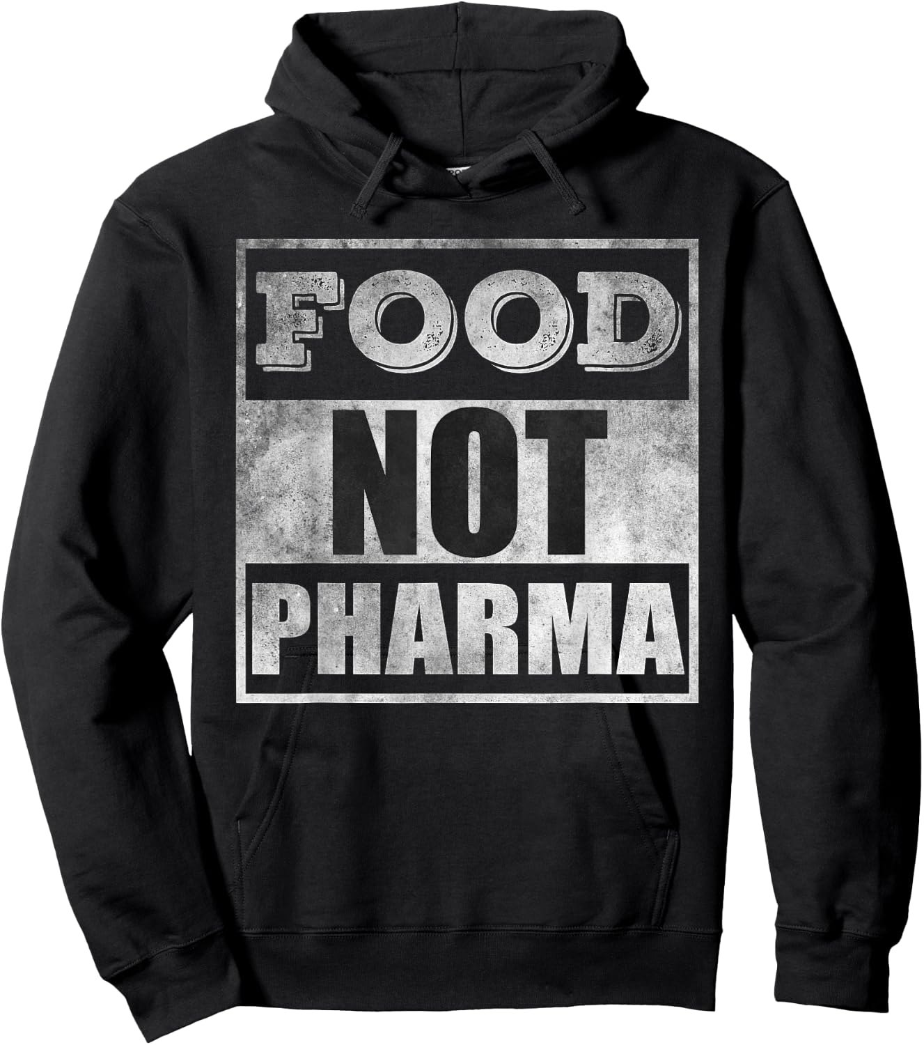 Food not pharma Hoodie - Hoodie | Black